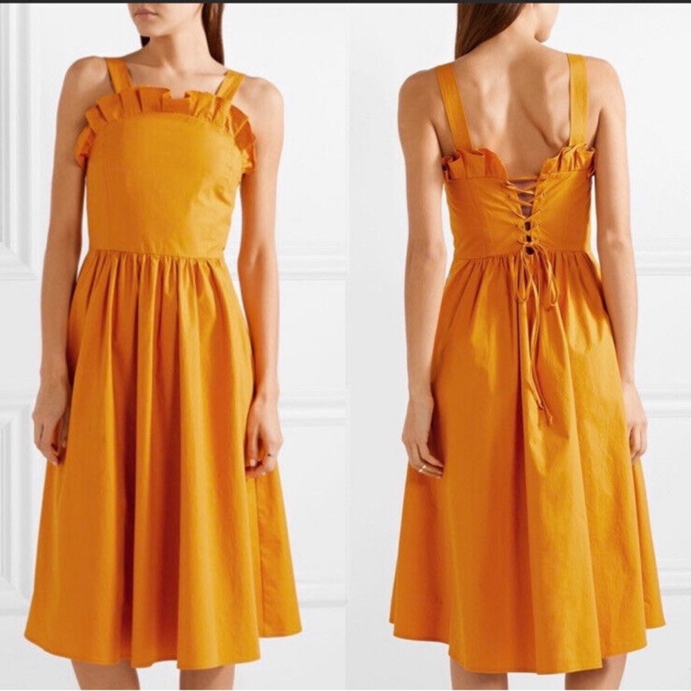 Sea NY Mustard Dress with Ruffle